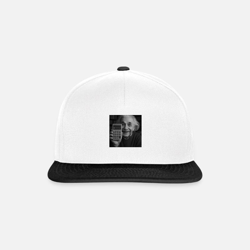 Einstein Calculator 80085 - Snapback Cap - white/black