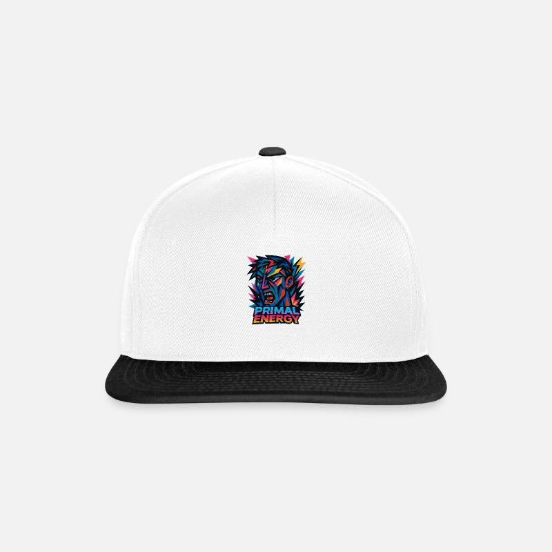 Primal Energy - Snapback Cap - Weiß/Schwarz