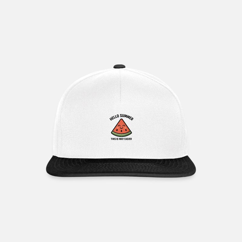 Hello Summer – Happy Melon - Snapback Cap - white/black