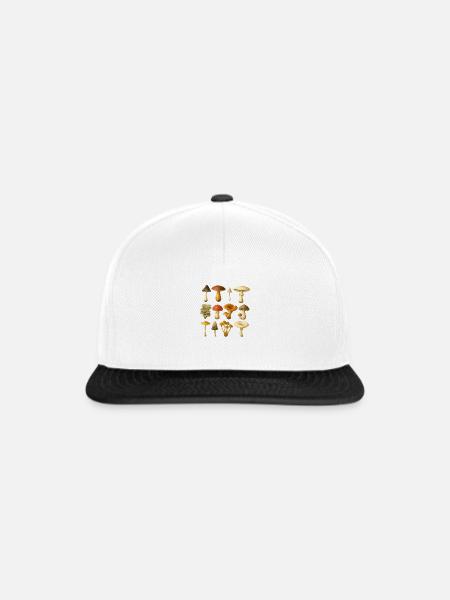 Champignons - Champignons - Champignons - Snapback Cap - Weiß/Schwarz
