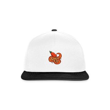"Spice-up" Hot 🔥 Sauce - Snapback Cap - white/black - Front