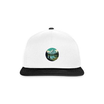 Lac des Quatre-Cantons - Casquette snapback - blanc/noir - Devant