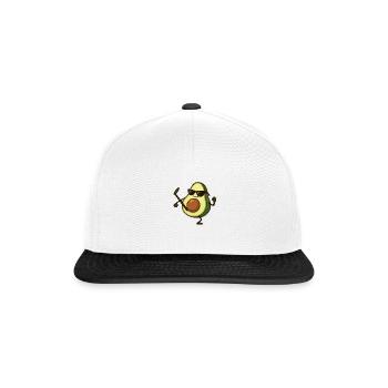 avocado karate - Snapback Cap - Weiß/Schwarz - Vorne