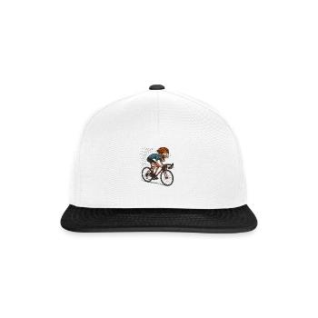 Radsport - Snapback Cap - Weiß/Schwarz - Vorne