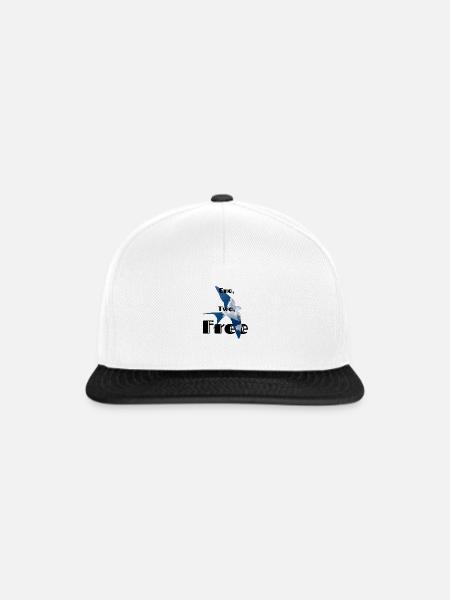 One, two, free - Snapback Cap - Weiß/Schwarz