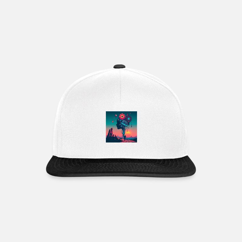 ZukunftDerArbeit - Snapback Cap - Weiß/Schwarz