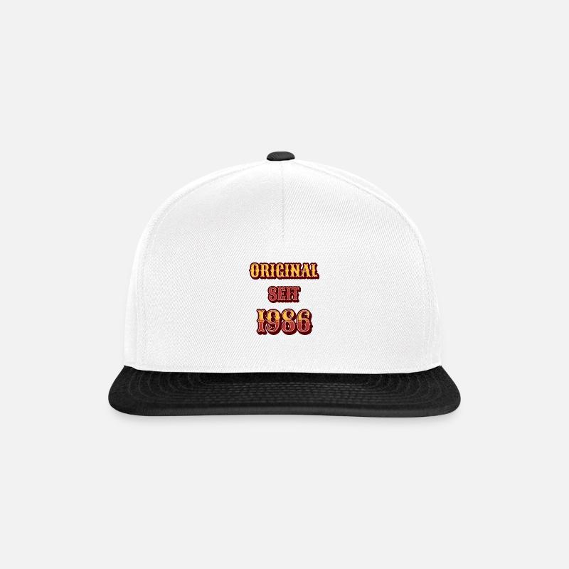 ORIGINAL SEIT 1986 - Snapback Cap - Weiß/Schwarz
