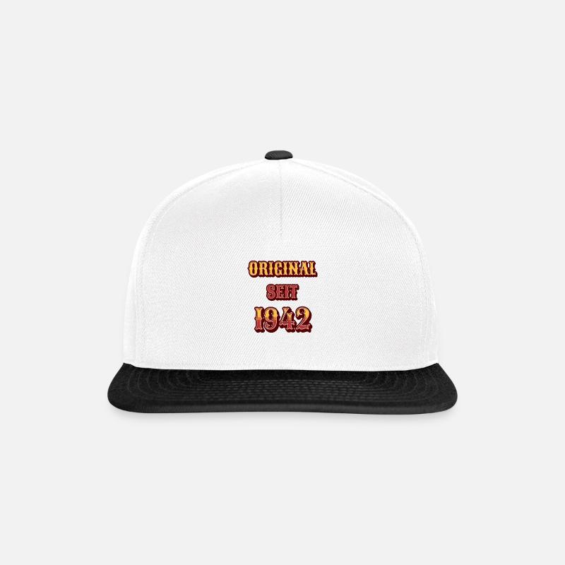 ORIGINAL SEIT 1942 - Snapback Cap - Weiß/Schwarz