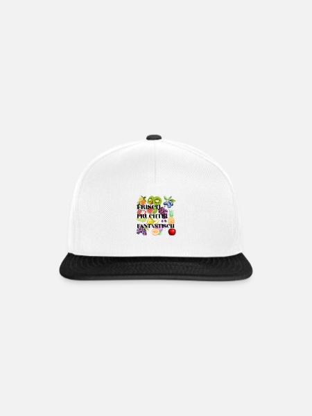 Frisch Fruchtig Fantastisch - Snapback Cap - Weiß/Schwarz