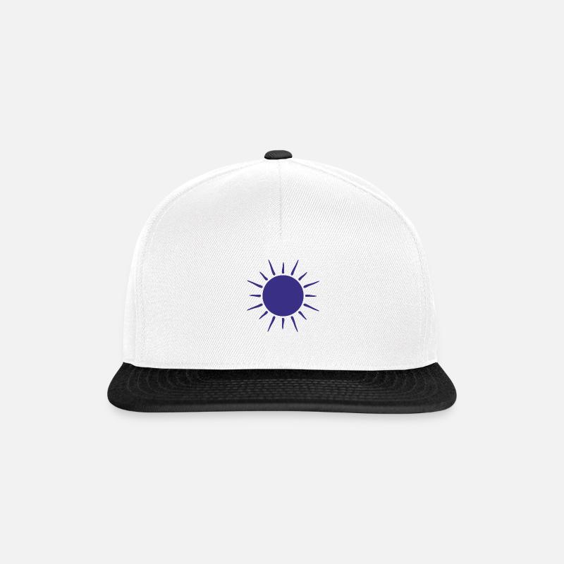 Soleil - Casquette snapback - blanc/noir