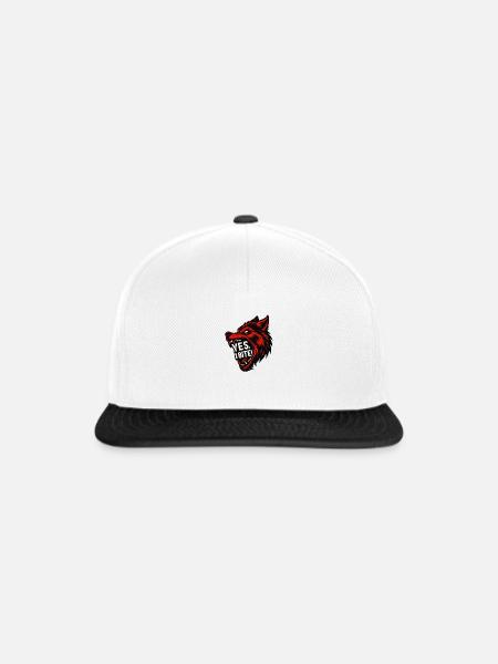 Yes I bite - Snapback Cap - Weiß/Schwarz