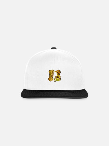 Wanderung Hiking Bergsteiger - Snapback Cap - Weiß/Schwarz