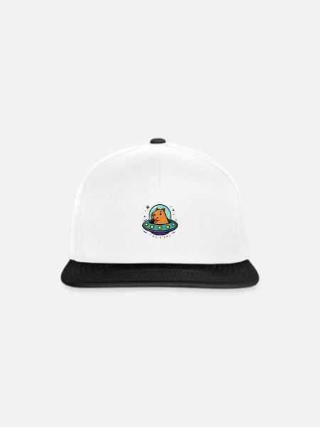 capybara ufo - Snapback Cap - Weiß/Schwarz