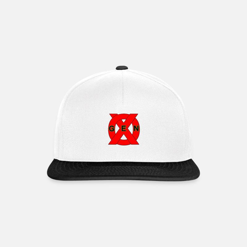 Gen X - Snapback Cap - Weiß/Schwarz