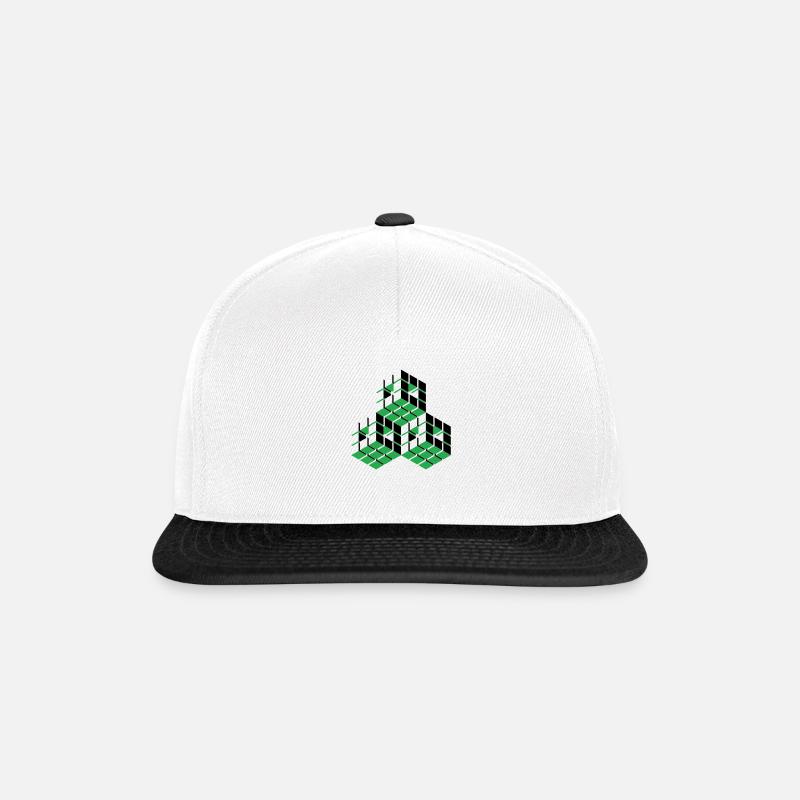 Cube - Snapback Cap - white/black