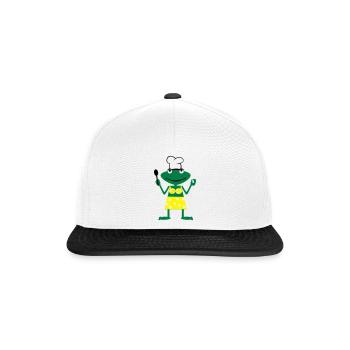 Cook frog - Snapback Cap - Weiß/Schwarz - Vorne