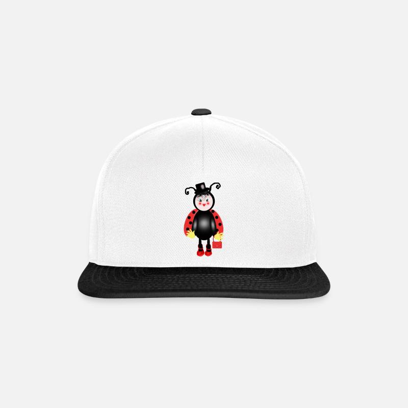 ladybug - Snapback Cap - white/black