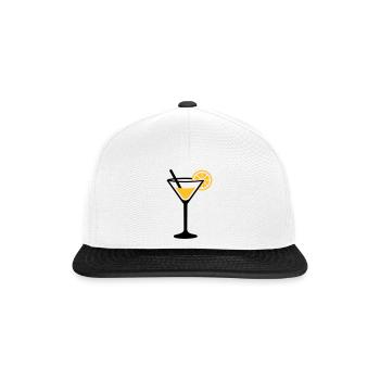 Cocktail - Casquette snapback - blanc/noir - Devant
