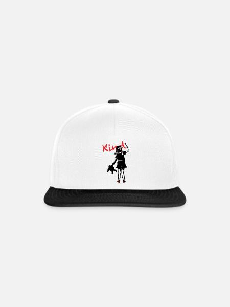 Ohne Worte - Snapback Cap - Weiß/Schwarz