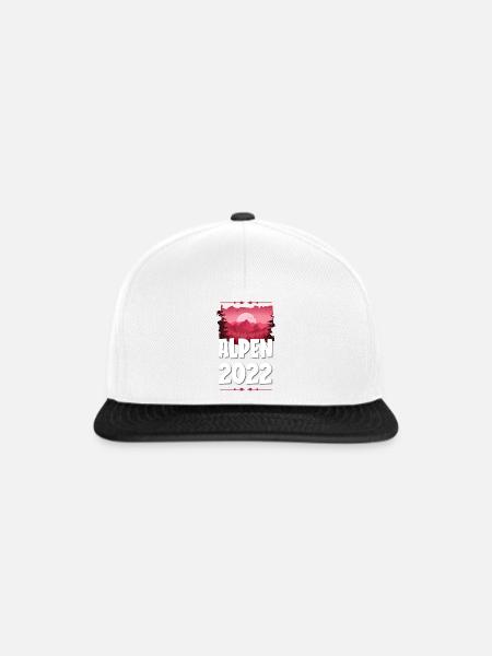 Alpen 2022 - Snapback Cap - Weiß/Schwarz