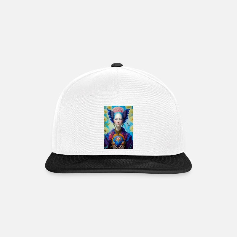 Gaia - Snapback Cap - Weiß/Schwarz