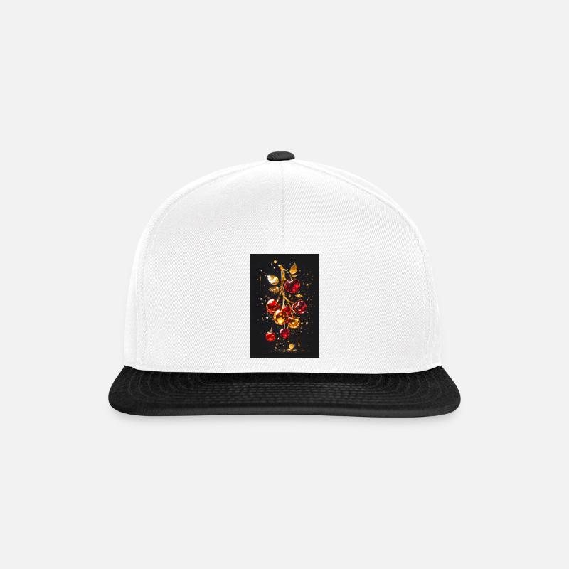Ciliegia d'oro - Snapback Cap - bianco/nero