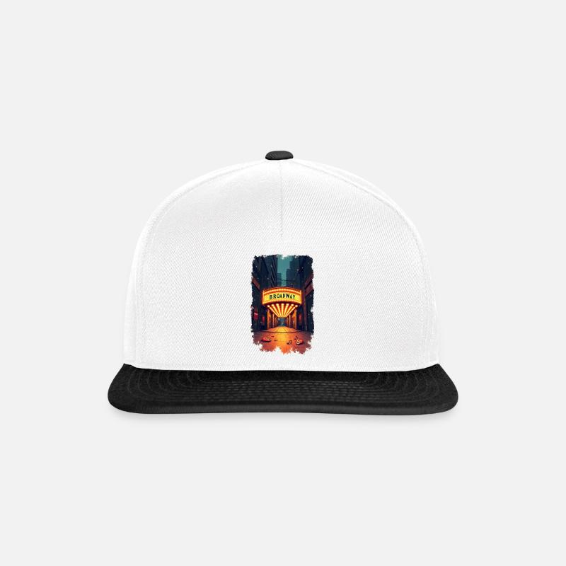 Broadway - Casquette snapback - blanc/noir