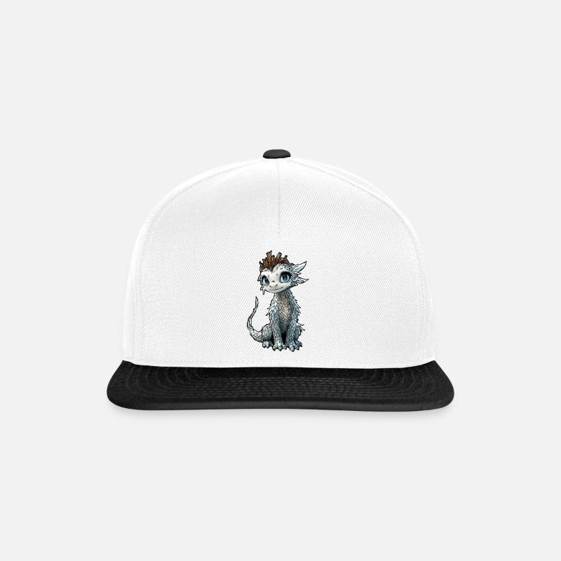 Druid Ice drakonisches Charakter-RPG - Snapback Cap - Weiß/Schwarz