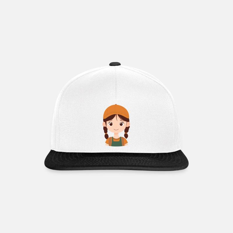 Erstklässlerin Schulbeginn Einschulung - Snapback Cap - Weiß/Schwarz