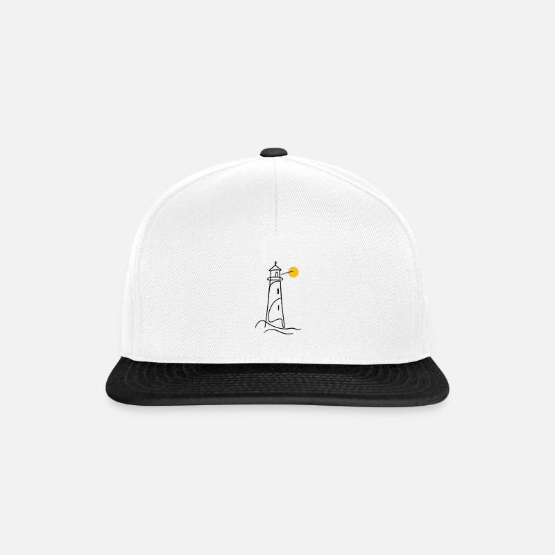 Leuchtturm - Snapback Cap - Weiß/Schwarz