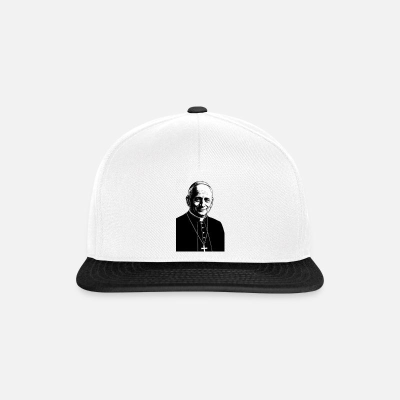 Pape Léon XIV (Robert Francis) - Casquette snapback - blanc/noir
