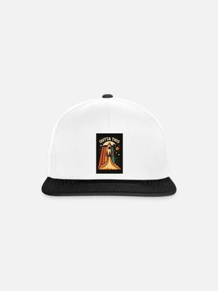 Outta This - Snapback Cap - Weiß/Schwarz