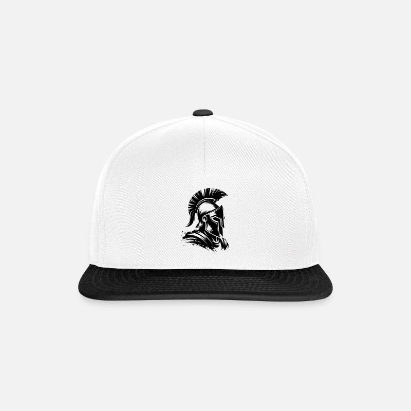 Spartan Black - Snapback Cap - white/black