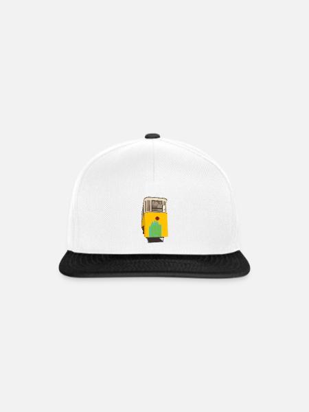 Seilbahn - Snapback Cap - Weiß/Schwarz