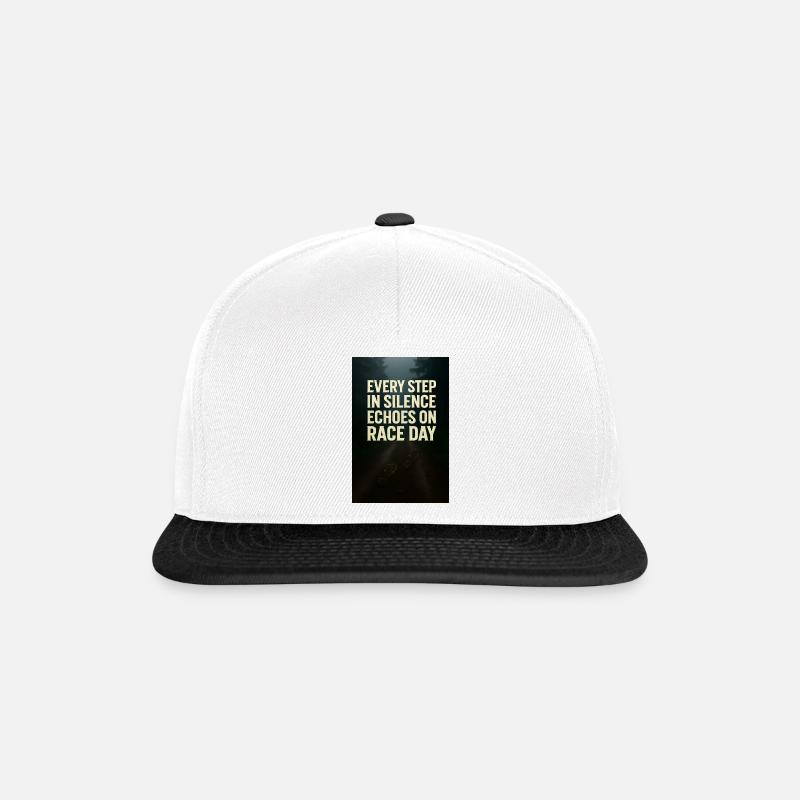 Step_in_Silence - Snapback Cap - white/black