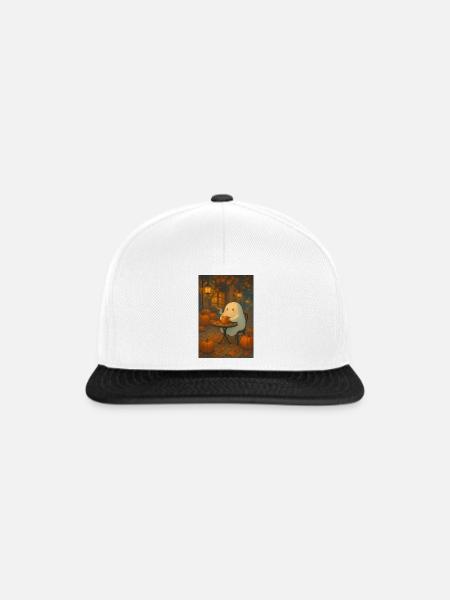 Gespenst im Herbst - Snapback Cap - Weiß/Schwarz