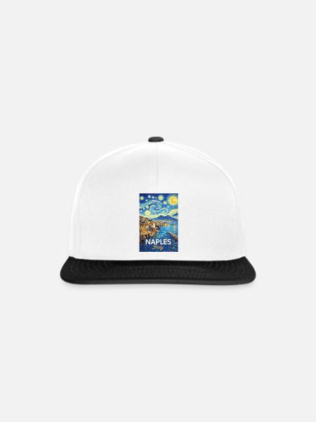 Neapel, Italien. - Snapback Cap - Weiß/Schwarz