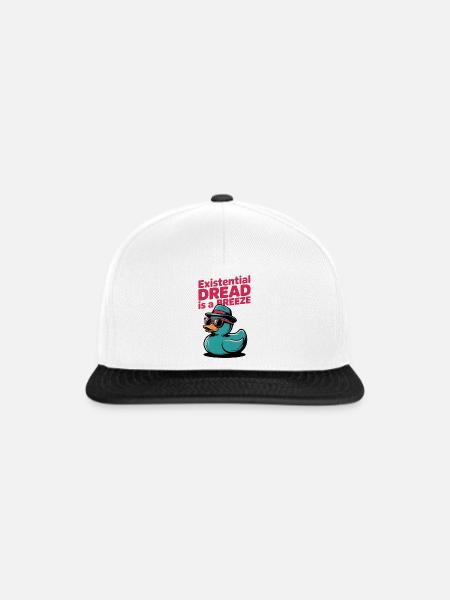 Kaczor z kapeluszem - Snapback Cap - Weiß/Schwarz