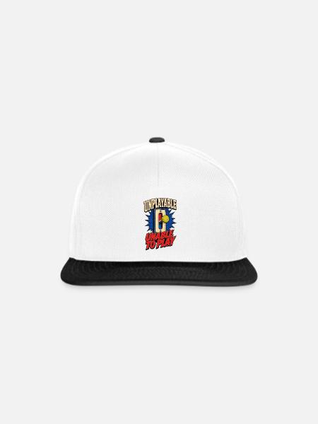 Unplayable – Unable to Play - Snapback Cap - Weiß/Schwarz