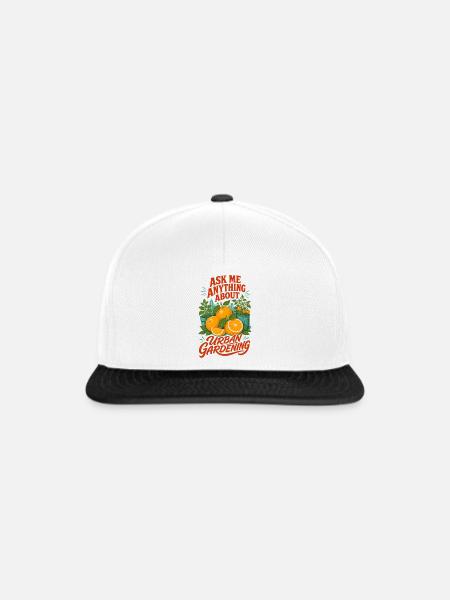 Frag mich alles über Stadtgärtnerung - Snapback Cap - Weiß/Schwarz