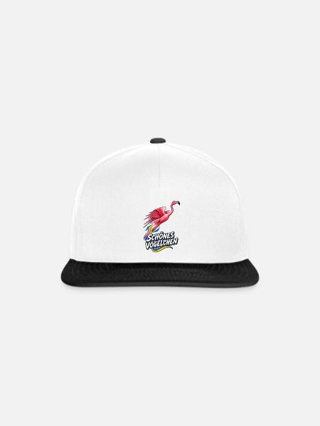 Schones Vogelchen Romantische Version - Snapback Cap - Weiß/Schwarz