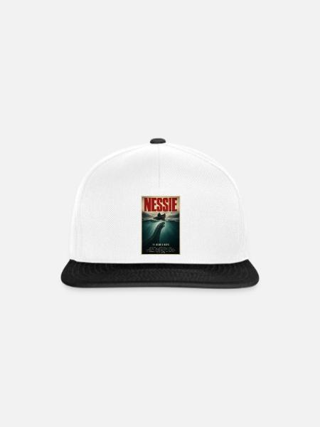 Nessie-Tiefsee-Legende - Snapback Cap - Weiß/Schwarz