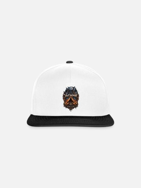 Gut Genug Einsamer Wolf - Snapback Cap - Weiß/Schwarz