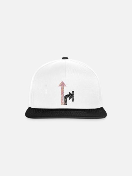 Richtungswahl - Snapback Cap - Weiß/Schwarz