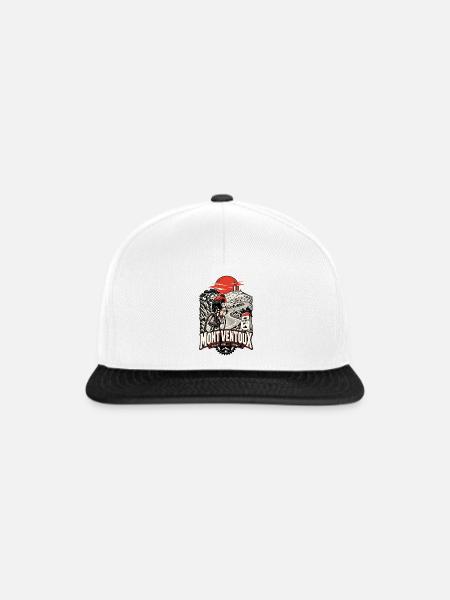 Mont Ventoux Fahrrad - Snapback Cap - Weiß/Schwarz