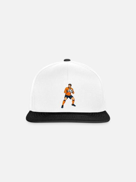 Fußball-Torwartfang - Snapback Cap - Weiß/Schwarz