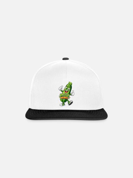 Veggie Wins Zucchini - Snapback Cap - Weiß/Schwarz