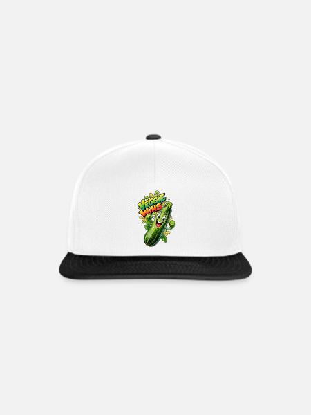 Zucchini Held Veggie Wins - Snapback Cap - Weiß/Schwarz