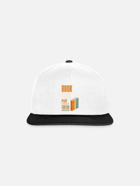 Buchclub – Plot Damage Control - Snapback Cap - Weiß/Schwarz