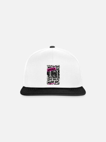Tiere nicht einsperren - Snapback Cap - Weiß/Schwarz
